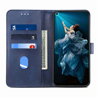 For Huawei Honor 20 GUSSIM Business Style Horizontal Flip Leather Case with Holder & Card Slots & Wallet(Blue) by GUSSIM