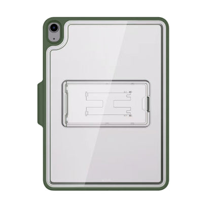 Mutural Transparent Holder Tablet Case For iPad Air 2022/ 2020 10.9(Army Green) by Mutural
