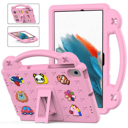 Handle Kickstand Children EVA Shockproof Tablet Case For Samsung Galaxy Tab A8 10.5 2022/2021 / Lenovo Tab M10 Plus 3rd Gen TB125FU 2022 10.6 inch / Huawei MatePad Pro 2021/2019 / Nokia T20 10.36 2021(Pink) by bashfashion