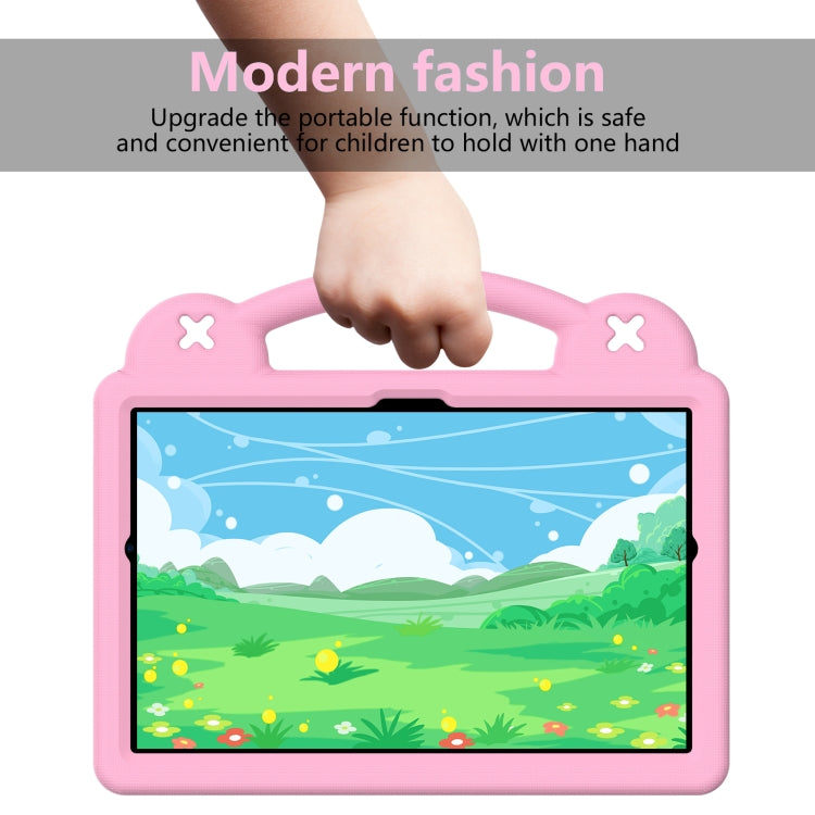 Handle Kickstand Children EVA Shockproof Tablet Case For Samsung Galaxy Tab A8 10.5 2022/2021 / Lenovo Tab M10 Plus 3rd Gen TB125FU 2022 10.6 inch / Huawei MatePad Pro 2021/2019 / Nokia T20 10.36 2021(Pink) by bashfashion