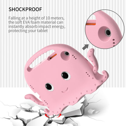 For Samsung Galaxy Tab A8 10.5 2021 Octopus Style EVA + PC Tablet Case with Strap(Pink) by bashfashion