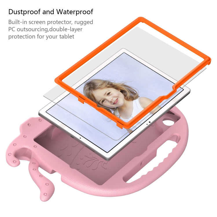 For Samsung Galaxy Tab A8 10.5 2021 Octopus Style EVA + PC Tablet Case with Strap(Pink) by bashfashion