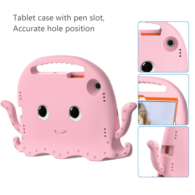 For Samsung Galaxy Tab A8 10.5 2021 Octopus Style EVA + PC Tablet Case with Strap(Pink) by bashfashion