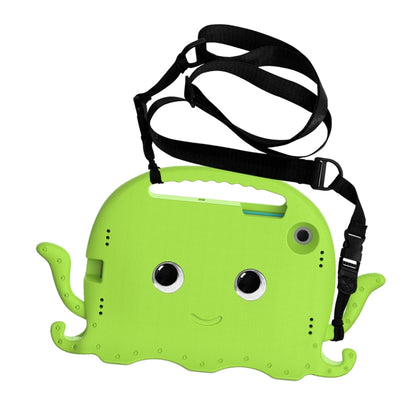 For Samsung Galaxy Tab A8 10.5 2021 Octopus Style EVA + PC Tablet Case with Strap(Grass Green) by bashfashion