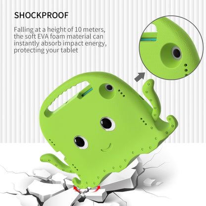 For Samsung Galaxy Tab A8 10.5 2021 Octopus Style EVA + PC Tablet Case with Strap(Grass Green) by bashfashion