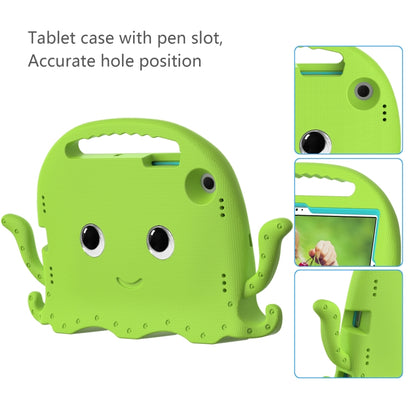 For Samsung Galaxy Tab A8 10.5 2021 Octopus Style EVA + PC Tablet Case with Strap(Grass Green) by bashfashion
