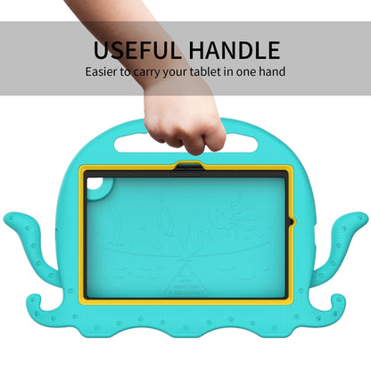 For Samsung Galaxy Tab A8 10.5 2021 Octopus Style EVA + PC Tablet Case with Strap(Glacial Green) by bashfashion