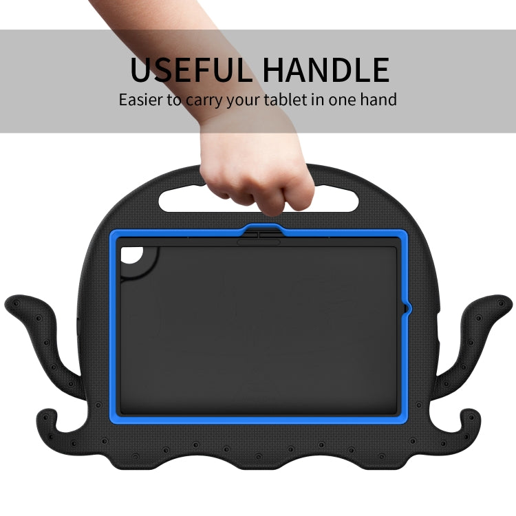 For Samsung Galaxy Tab A8 10.5 2021 Octopus Style EVA + PC Tablet Case with Strap(Black) by bashfashion