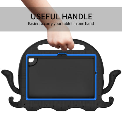 For Samsung Galaxy Tab A8 10.5 2021 Octopus Style EVA + PC Tablet Case with Strap(Black) by bashfashion