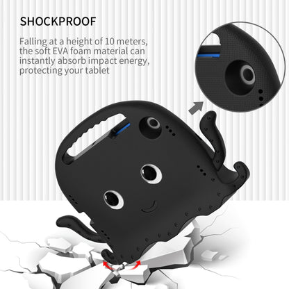 For Samsung Galaxy Tab A8 10.5 2021 Octopus Style EVA + PC Tablet Case with Strap(Black) by bashfashion