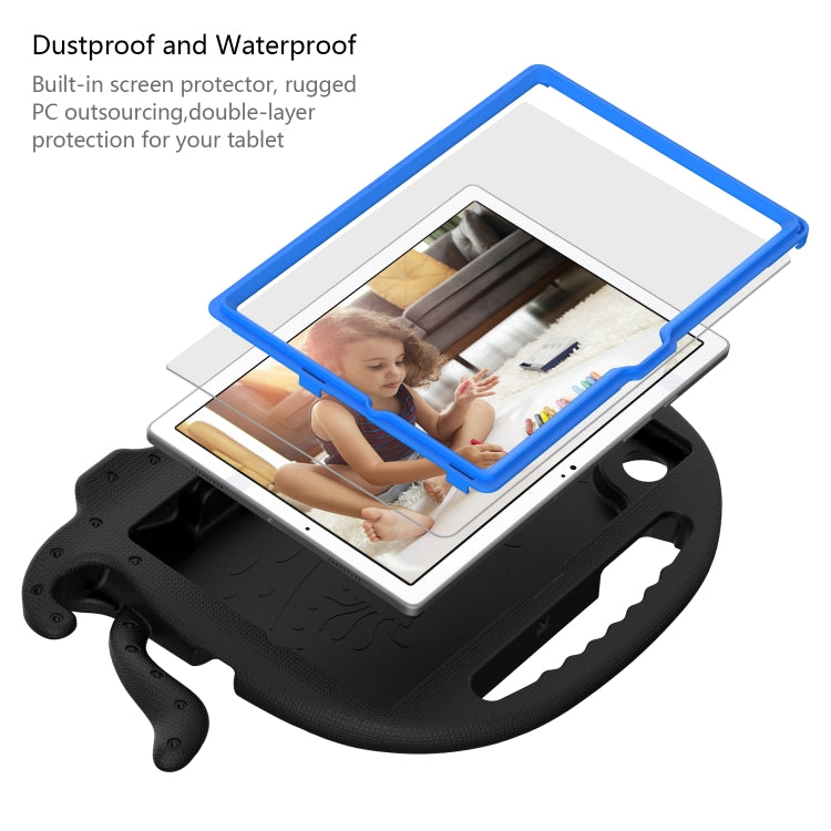 For Samsung Galaxy Tab A8 10.5 2021 Octopus Style EVA + PC Tablet Case with Strap(Black) by bashfashion