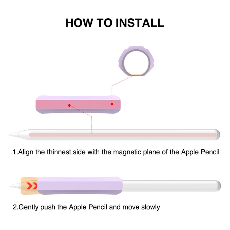 DUX DUCIS Stoyobe Stylus Silicone Cover Grip For Apple Pencil 1/2/Huawei M-Pencil(Pink) by DUX DUCIS