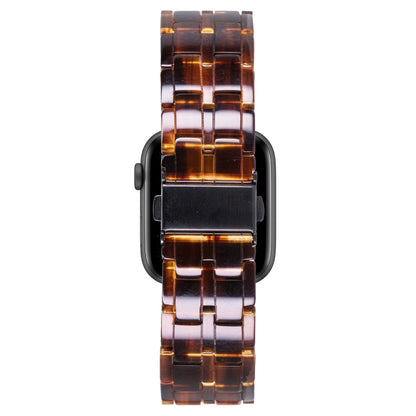 Five-bead Resin Watch Band For Apple Watch Ultra 49mm&Watch Ultra 2 49mm / Series 9&8&7 45mm / SE 3&SE 2&6&SE&5&4 44mm / 3&2&1 42mm(Caramel) by bashfashion