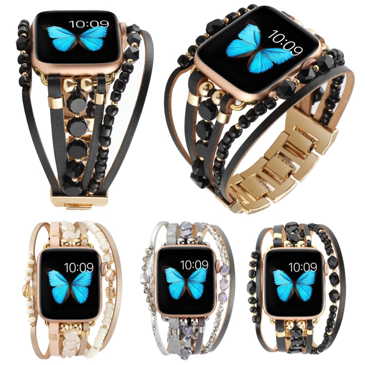 Jewelry Watch Band For Apple Watch Ultra 49mm&Watch Ultra 2 49mm / Series 9&8&7 45mm / SE 3&SE 2&6&SE&5&4 44mm / 3&2&1 42mm(Silver) by bashfashion