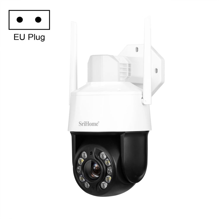 SriHome SH041 5.0MP 20X Optical Zoom 2.4G/5G WiFi IP66Waterproof AI Auto Tracking H.265 Video Surveillance, Plug Type:EU Plug(White) by bashfashion