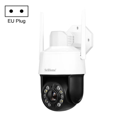SriHome SH041 5.0MP 20X Optical Zoom 2.4G/5G WiFi IP66Waterproof AI Auto Tracking H.265 Video Surveillance, Plug Type:EU Plug(White) by bashfashion