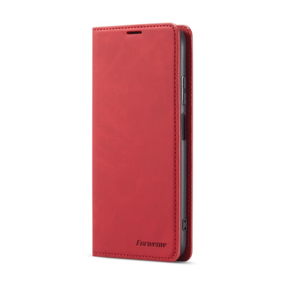 For Huawei P40 Lite / nova 6 SE Forwenw Dream Series Oil Edge Strong Magnetism Horizontal Flip Leather Case with Holder & Card Slots & Wallet & Photo Frame(Red) by Forwenw