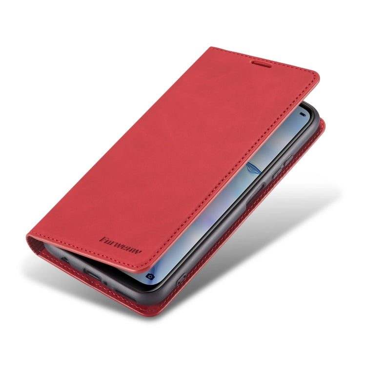 For Huawei P40 Lite / nova 6 SE Forwenw Dream Series Oil Edge Strong Magnetism Horizontal Flip Leather Case with Holder & Card Slots & Wallet & Photo Frame(Red) by Forwenw