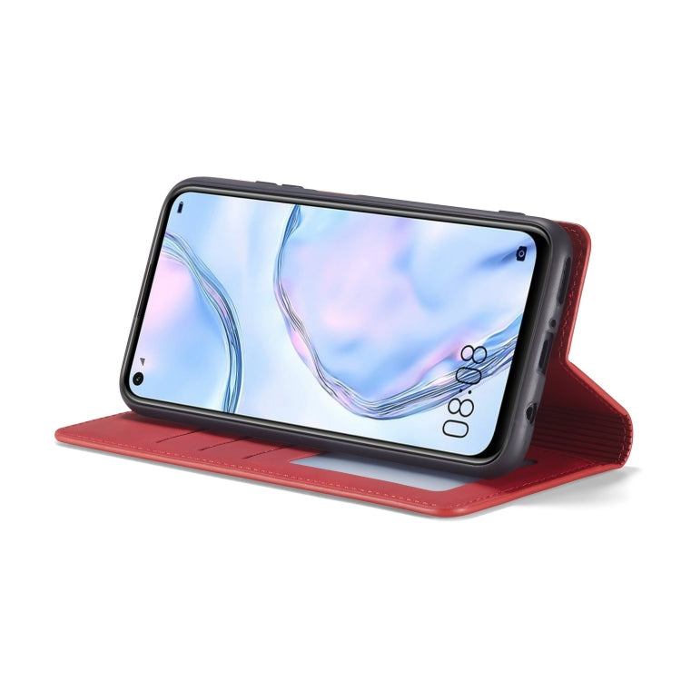 For Huawei P40 Lite / nova 6 SE Forwenw Dream Series Oil Edge Strong Magnetism Horizontal Flip Leather Case with Holder & Card Slots & Wallet & Photo Frame(Red) by Forwenw
