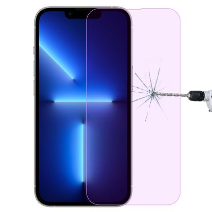 For iPhone 16e / 13 / 13 Pro Purple Light Eye Protection Tempered Glass Film by DIYLooks