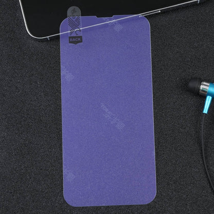 For iPhone 16e / 13 / 13 Pro Purple Light Eye Protection Tempered Glass Film by DIYLooks