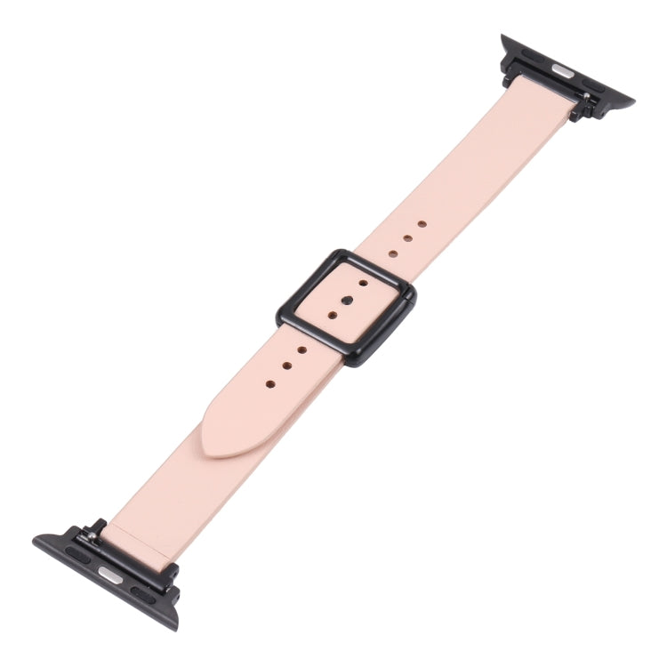 Magnetic Black Square Buckle Watch Band For Apple Watch Ultra 49mm&Watch Ultra 2 49mm / Series 9&8&7 45mm / SE 3&SE 2&6&SE&5&4 44mm / 3&2&1 42mm(Pink) by bashfashion