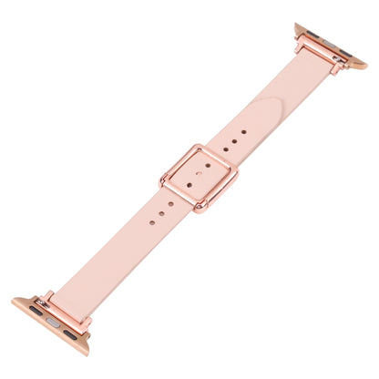 Magnetic Rose Gold Square Buckle Watch Band For Apple Watch Series 9&8&7 41mm / SE 3&SE 2&6&SE&5&4 40mm / 3&2&1 38mm(Starlight) by bashfashion