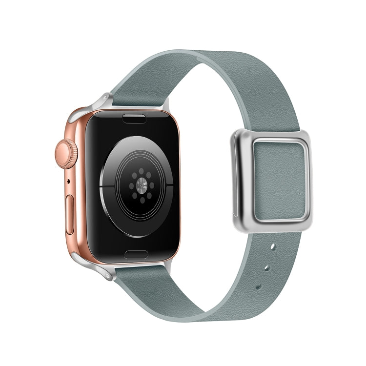 Magnetic Silver Square Buckle Watch Band For Apple Watch Ultra 49mm&Watch Ultra 2 49mm / Series 9&8&7 45mm / SE 3&SE 2&6&SE&5&4 44mm / 3&2&1 42mm(Flaxen) by bashfashion