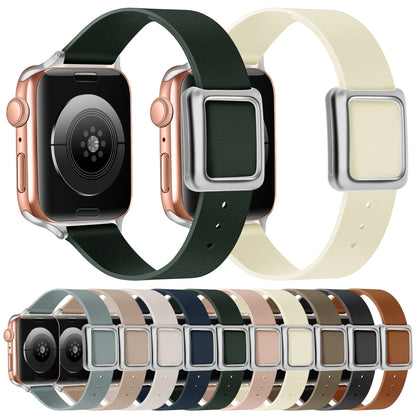 Magnetic Silver Square Buckle Watch Band For Apple Watch Ultra 49mm&Watch Ultra 2 49mm / Series 9&8&7 45mm / SE 3&SE 2&6&SE&5&4 44mm / 3&2&1 42mm(Pink) by bashfashion