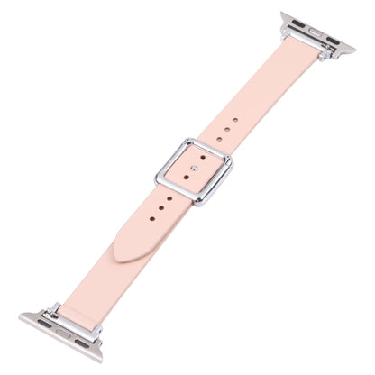Magnetic Silver Square Buckle Watch Band For Apple Watch Ultra 49mm&Watch Ultra 2 49mm / Series 9&8&7 45mm / SE 3&SE 2&6&SE&5&4 44mm / 3&2&1 42mm(Beige) by bashfashion