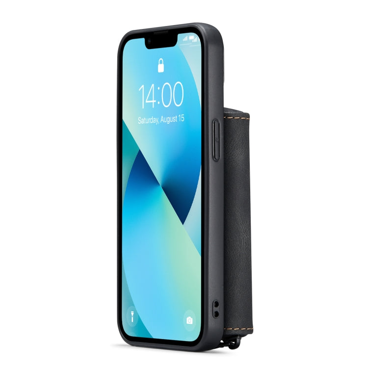 For iPhone 14 Plus JEEHOOD Magnetic Zipper Wallet Leather Phone Case (Black) by JEEHOOD