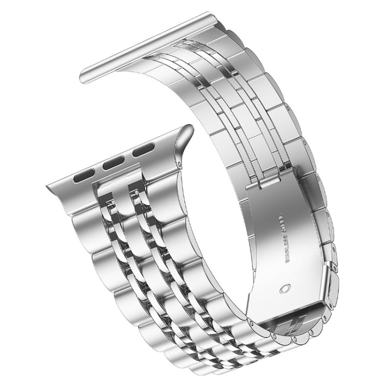 Seven-bead Ultra-thin Stainless Steel Watch Band For Apple Watch Ultra 49mm&Watch Ultra 2 49mm / Series 9&8&7 45mm / SE 3&SE 2&6&SE&5&4 44mm / 3&2&1 42mm(Sliver) by bashfashion
