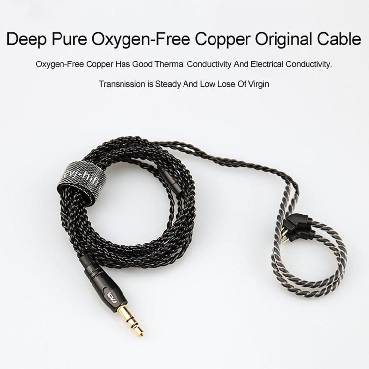 CVJ-V1 1.25m Oxygen-free Copper Silver Plated Upgrade Cable For MMCX Earphones, With Mic by CVJ