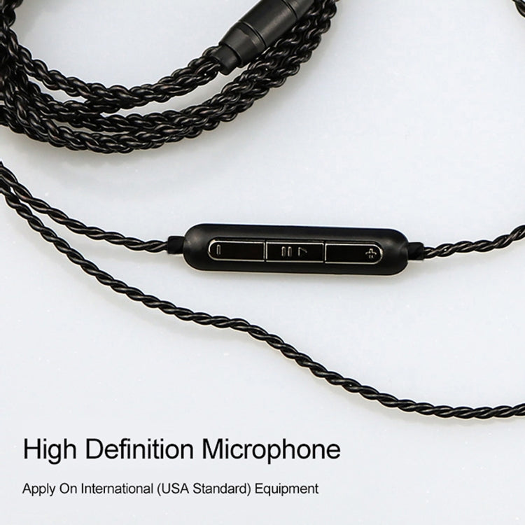 CVJ-V1 1.25m Oxygen-free Copper Silver Plated Upgrade Cable For MMCX Earphones, Without Mic by CVJ