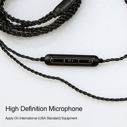 CVJ-V1 1.25m Oxygen-free Copper Silver Plated Upgrade Cable For MMCX Earphones, Without Mic by CVJ