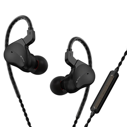 CVJ Mirror Hybrid Technology HiFi Music Wired Earphone With Mic(Black) by CVJ