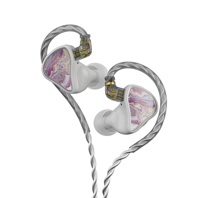 CVJ Hybrid Technology HiFi Music Wired Earphone No Mic(Rosy) by CVJ