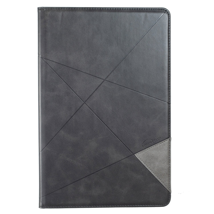 For Samsung Galaxy Tab S7 FE/Tab S7+/Tab S8+ Prismatic Leather Tablet Case(Black) by bashfashion