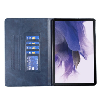 For Samsung Galaxy Tab S7 FE/Tab S7+/Tab S8+ Prismatic Leather Tablet Case(Blue) by bashfashion