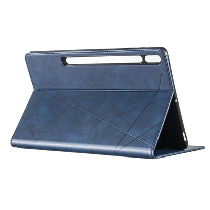 For Samsung Galaxy Tab S7 FE/Tab S7+/Tab S8+ Prismatic Leather Tablet Case(Blue) by bashfashion