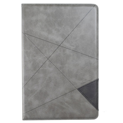 For Samsung Galaxy Tab S7 FE/Tab S7+/Tab S8+ Prismatic Leather Tablet Case(Grey) by bashfashion