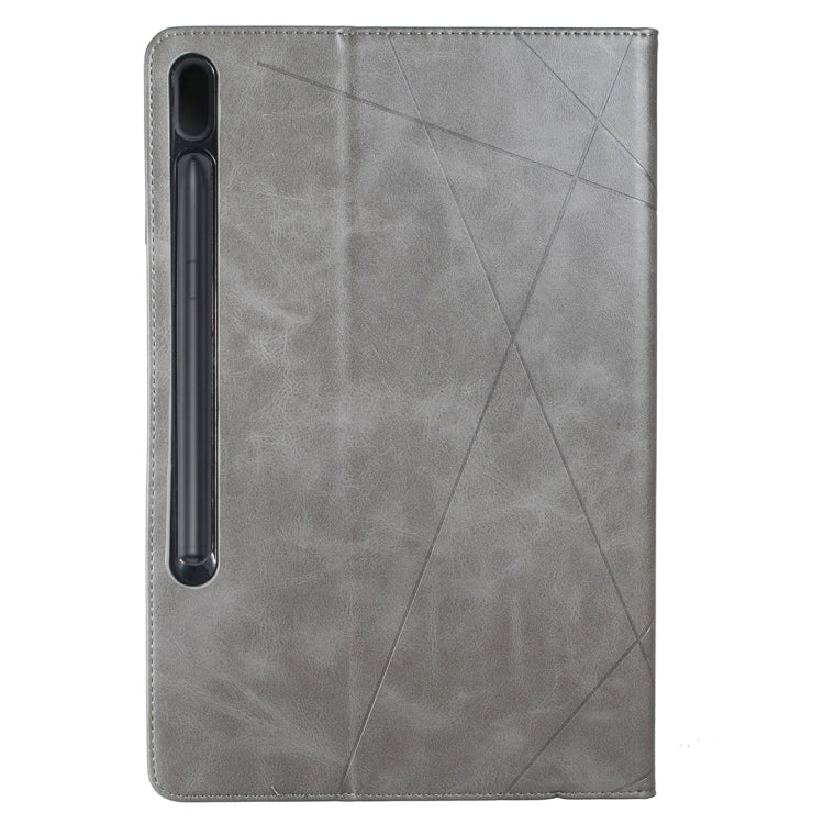For Samsung Galaxy Tab S7 FE/Tab S7+/Tab S8+ Prismatic Leather Tablet Case(Grey) by bashfashion