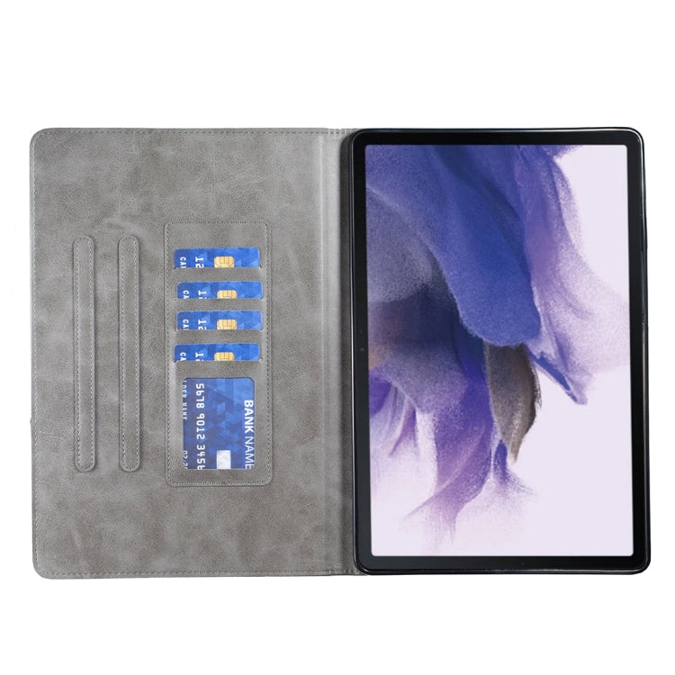 For Samsung Galaxy Tab S7 FE/Tab S7+/Tab S8+ Prismatic Leather Tablet Case(Grey) by bashfashion