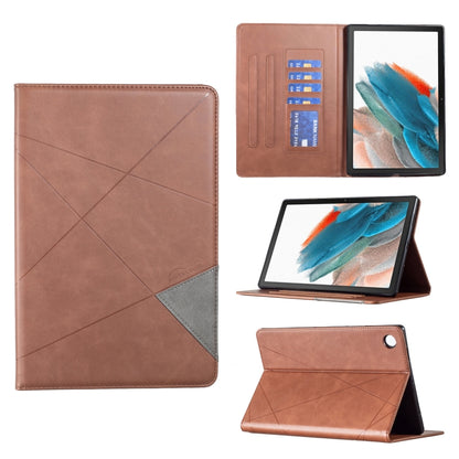 For Samsung Galaxy Tab A8 10.5 2021 SM-X200/X205 Prismatic Leather Tablet Case(Brown) by bashfashion