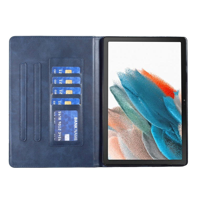 For Samsung Galaxy Tab A8 10.5 2021 SM-X200/X205 Prismatic Leather Tablet Case(Blue) by bashfashion