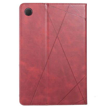 For Samsung Galaxy Tab A8 10.5 2021 SM-X200/X205 Prismatic Leather Tablet Case(Red) by bashfashion