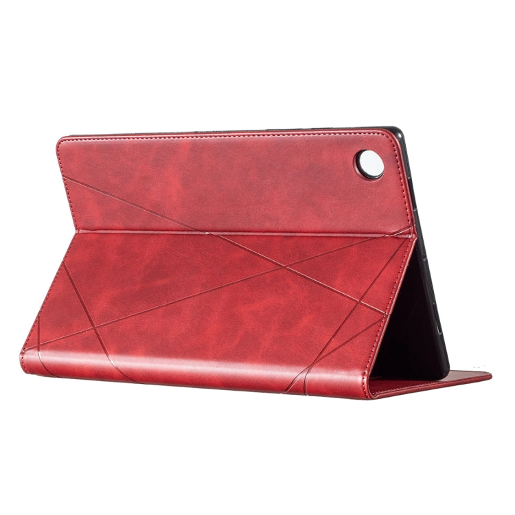 For Samsung Galaxy Tab A8 10.5 2021 SM-X200/X205 Prismatic Leather Tablet Case(Red) by bashfashion