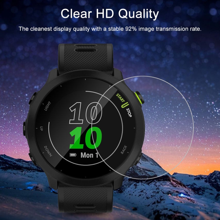 10 PCS For Garmin Forerunner 158 Tempered Glass Screen Watch Film by bashfashion