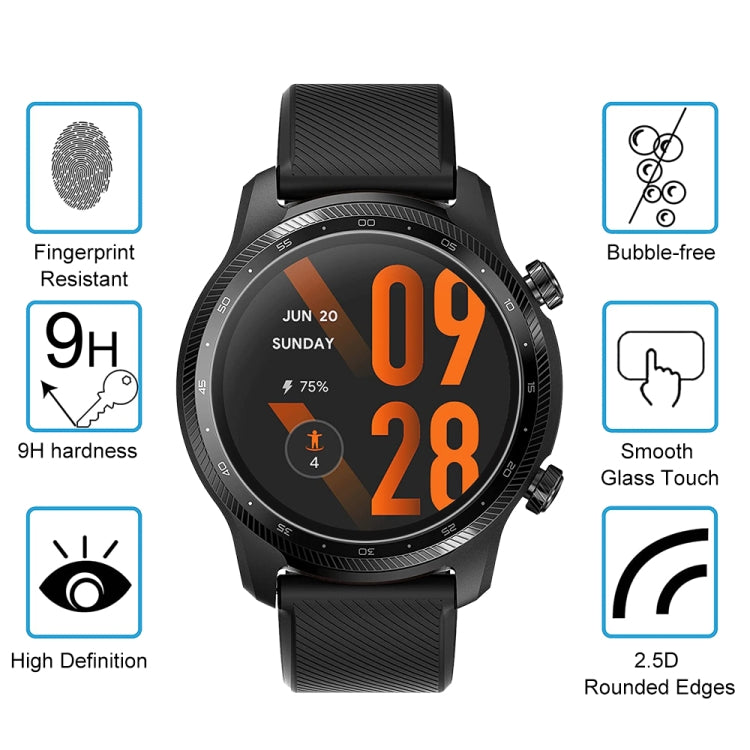 10 PCS For TicWatch Pro 3 Ultra Tempered Glass Screen Watch Film by bashfashion