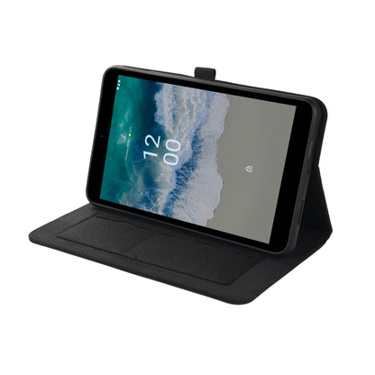 For Nokia T10 Fabric PU + TPU Flip Tablet Leather Case(Black) by bashfashion